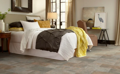 luxury vinyl plank flooring in bedroom
